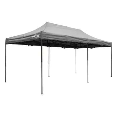 Premium 3x6m Pop-Up Gazebo, Heavy Duty, Water Resistant, Carry Bag, Stakes & Weight Bags - Grey 