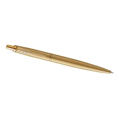 Parker Jotter Ballpoint Pen | Monochrome Matte Gold | Medium Point | Blue Ink | Gift Box