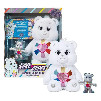 Care Bears 35cm LIMITED EDITION Hopeful Heart Bear & Hopeful Heart Bear Collector Plush