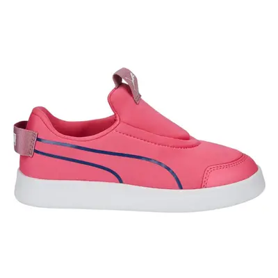 Puma Courtflex v2 Slip On PS Kids Shoes Pink 12 32.5