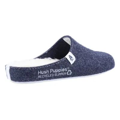 (Blue, (Adults')) Hush Puppies The Good 90% Recycled RPET Polyester Women's Navy Slippers