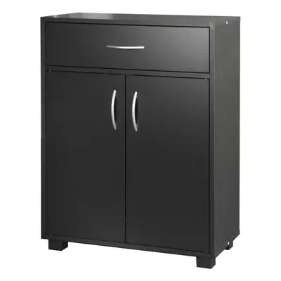 (Black) Wooden Cabinet Hallway Living Room Drawer Storage