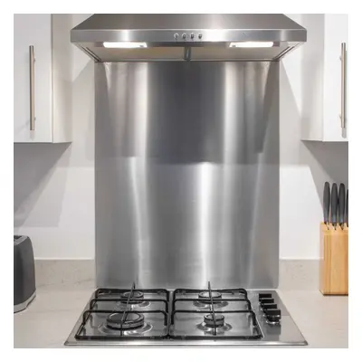 Baridi 60cm Splashback for Cooker Hoods, Extractor Fans, Range Hoods, Stainless Steel - DH193