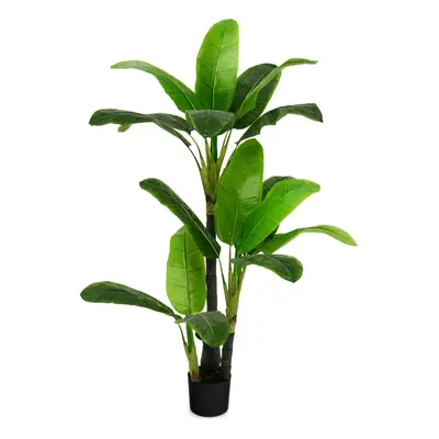 150CM Artificial Bird of Paradise Plant Fake Tropical Palm Tree Realistic Green