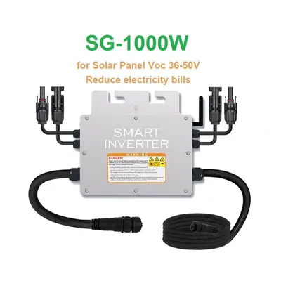 1000W Micro Solar Panel Smart Inverter Pure Sine Wave Home Inverter MPPT On Grid Tie Inversor Ip