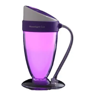 (Purple) Portable USB Mini Moonlight Cup Humidifier Air Light Face Diffuser Fresher Mist Maker