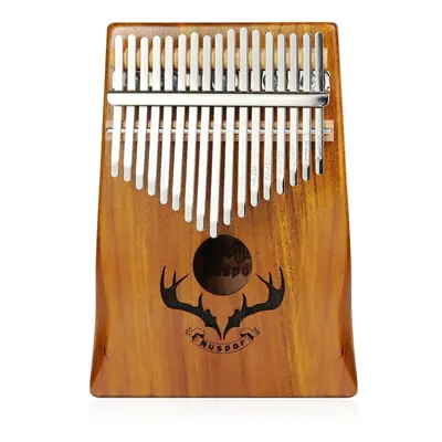 17 Key Kalimba Acacia Wood Reindeer Horn Thumb Piano with Performance Protection Bag for Beginne