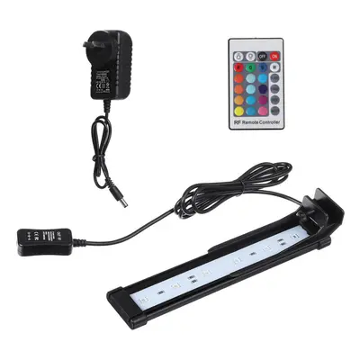 (AU Plug) 22CM Aquarium Cover Lighting Color Change Remote Control Dimmable RGBW LED Light Suita