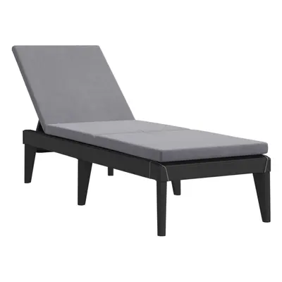 (with cushions) vidaXL Sun Lounger Daybed Garden Lounger Chaise Lounge Bed Outdoor Sun Bed PP