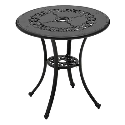 Cast Aluminum Round Patio Dining Table for Outdoor Garden