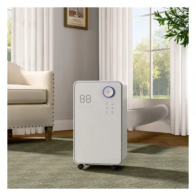 16L Dehumidifier with Wheels, hours Timer, Control Panel, Low Noise, Phone Control by WiFi