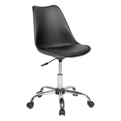 Armless Desk Chair Black DAKOTA II