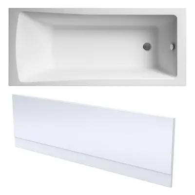 Square Single Ended Bath and Front Panel - x 700mm