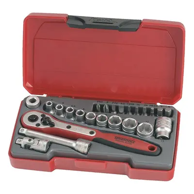 Teng T1424 1/4-inch Socket Set Metric Drive (24 Pieces)