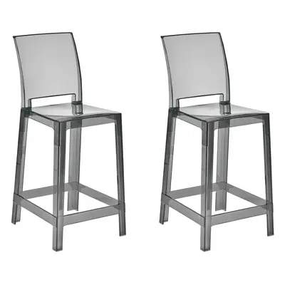 Set of Bar Chairs WELLINGTON Black