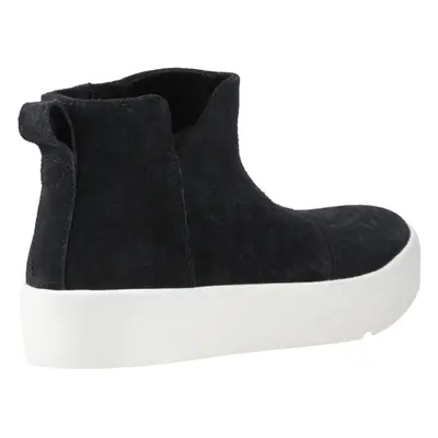 (Black, (Adults')) TOMS Verona Mid Leather Women's Black Boots