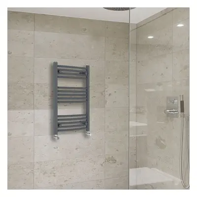 (800x500mm) Warmehaus Curved Heated Towel Rail Central Heating for Bathroom Kitchen Radiator Lad