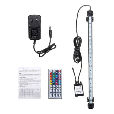 (AU Plug) 38CM 5.9W RGB LED Aquarium Fish Tank Light SMD5050 Color Changing Bar Submersible Lamp