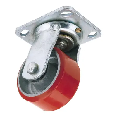 Swivel Plate Fixing Heavy Duty Polyurethane Wheel, 125mm Diameter, S.W.L. 300kg