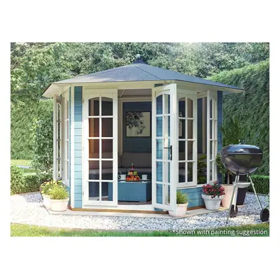 Dunster House Wooden Summerhouse 3m x 2.5m Sun Room Vantage