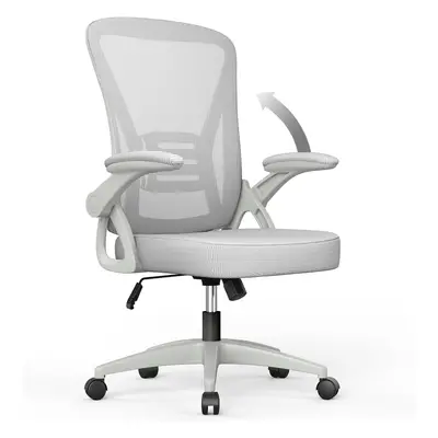 (Grey, Without Headrest) Ergonomic Office Chair With Adjustable Headrest