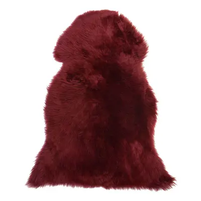 Sheepskin Rug Dark Red ULURU