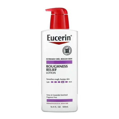 Eucerin, Roughness Relief Lotion, Fragrance Free,Moisturiser for Soft Smooth Skin 16.9 fl oz (50