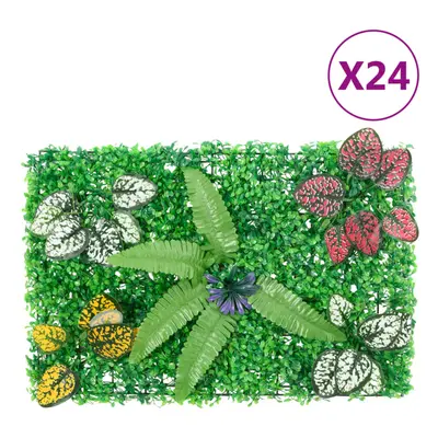 vidaXL Artificial Plant Fence Garden Privacy Fence ScreenÃÂ pcs Green 40x60cm