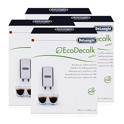 De'Longhi EcoDecalk Descaler for Coffee Machines x 100ml (Pack of 4)