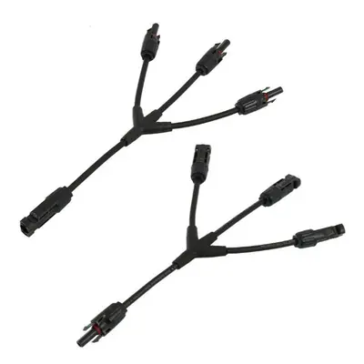 (Triple Y-Branch Pair Series Connectors, x10) Solar Panel T/Y Branch Cable Connector Diode Fuseh