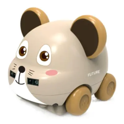 (Grey) Cartoon Animal Car Hand Control Induction Following RC for Babies