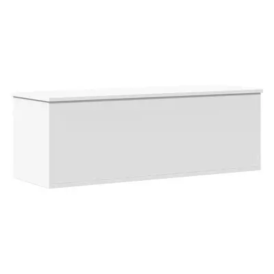 vidaXL Storage Box Toy Box Blanket Box Storage Chest White Engineered Wood