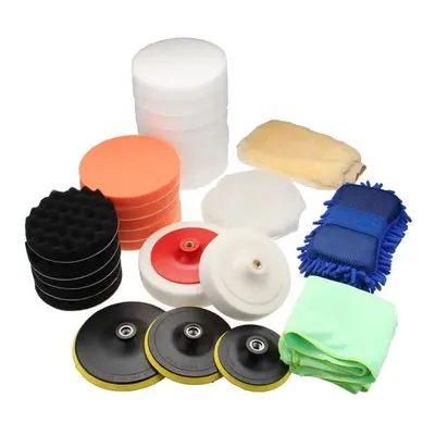 29Pcs Sponge Buffing Polishing Pad Buffer Kit For Electric Auto Polishers