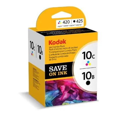 Kodak Genuine 10B/ 10C Ink Cartridge Combo Pack - Black/ Colour (425/ Pages)