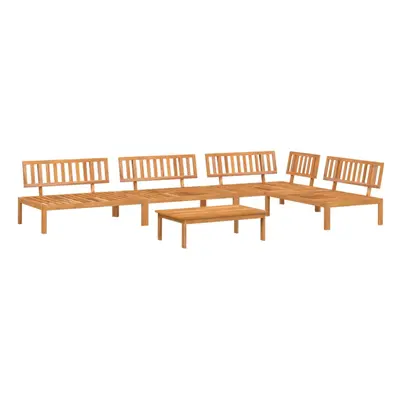 vidaXL Garden Pallet Sofa Set Piece Outdoor Pallet Sofa Solid Wood Acacia