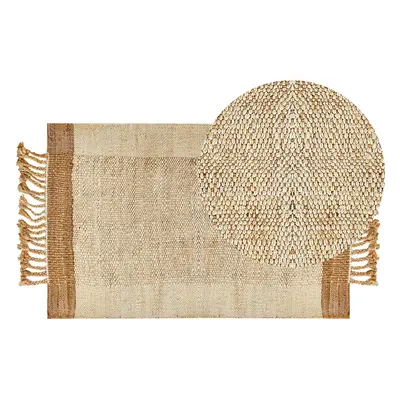 Jute Area Rug x cm Beige DEDEMLI