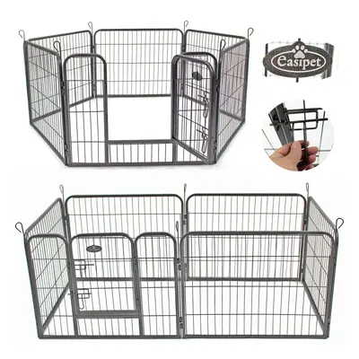 Heavy Duty Panel Pet Playpen Metal Cage - Small