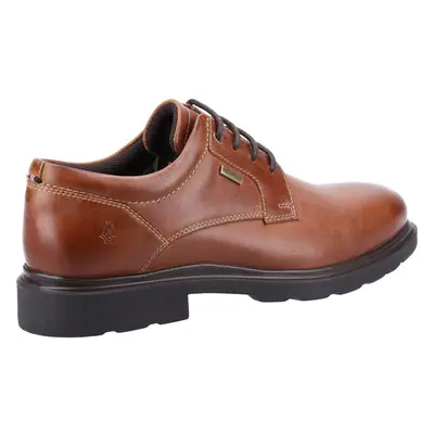 (Brown, (Adults')) Hush Puppies Pearce Leather Men's Tan Lace-Up Shoes