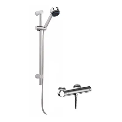 Current Thermostatic Minimalist Bar Valve with Multi Function Handset Slide Rail Kit Shower Bund