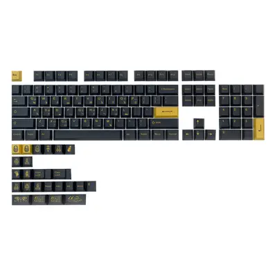 128 Keys Egyptian Pharaoh Keycap Set Cherry Profile PBT Sublimation Vintage Keycaps for DIY Mech