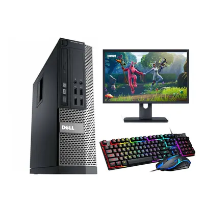 Fcs Fast Gaming Dell Bundle Tower Pc Full Set Computer System Intel I5 16Gb 500Gb Gt730