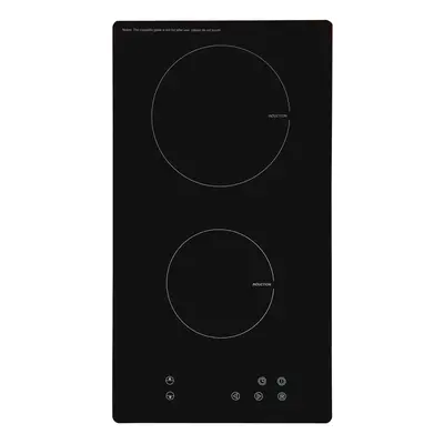 SIA INDH30BL 30cm Black Domino Zone Touch Control Electric Induction Hob