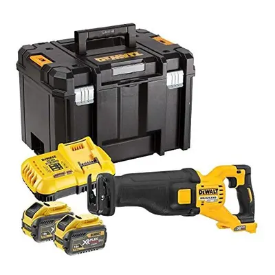 DeWalt DCS389X2 Cordless 54V FlexVolt Reciprocating Saw, 2X 9Ah Batteries, Charger and TSTAK Cas