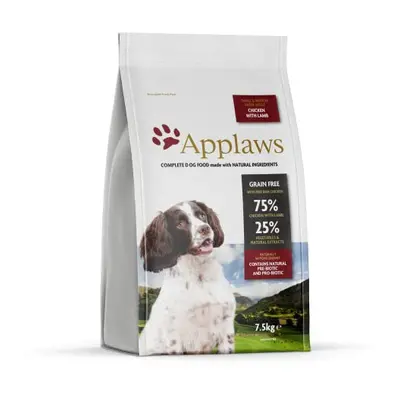 Applaws Complete and Grain Free Dry Dog Food for Medium and Small Dogs, Chicken with Lamb, 7.5 k