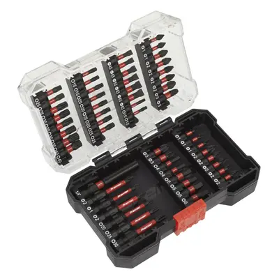 55 Piece Impact Grade Power Tool Bit Set - S2 Steel Bits - Plastic Storage Case