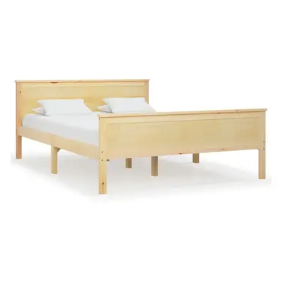 (brown, x cm) vidaXL Solid Wood Pine Bed Frame Wooden Bedstead Base Multi Sizes/Colours