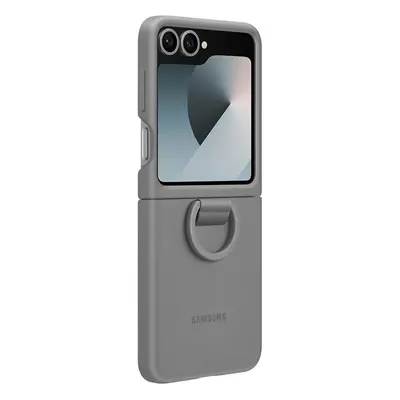 Samsung Galaxy Z Flip Silicone Case with Ring Grey - EF-PF741TJEGWW