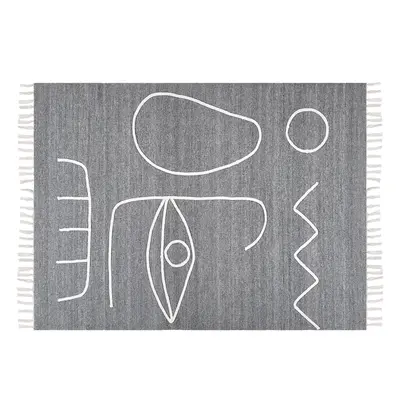 Outdoor Area Rug x cm Grey YAVU