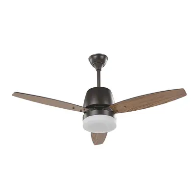 Ceiling Fan with Light MLAVA With Remote Dark Wood