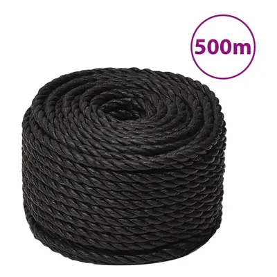 (black, mm/ m) vidaXL Twisted Rope Garden Workshop Line Work Rope Boat Rope Polypropylene